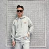 Áo khoác hoodie Dickies màu xám mè logo in nhỏ trước ngực chính hãng - áo khoác nỉ