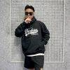 Áo khoác hoodie Dickies màu đen logo chữ da thêu chạy viền chính hãng - áo khoác nỉ