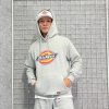 Áo khoác hoodie Dickies màu xám mè logo in basic chính hãng - áo khoác nỉ