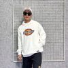 Áo khoác hoodie Dickies màu trắng logo basic thêu chính hãng - áo khoác nỉ