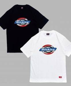 Áo thun nam nữ unisex Dickies logo basic họa tiết nhiều màu chất cotton 100% chính hãng
