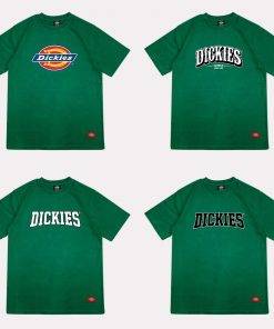 Áo thun nam nữ unisex Dickies tổng hợp các mẫu màu xanh lá  , chất cotton 100% chính hãng