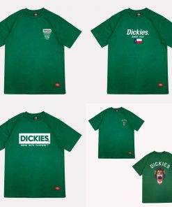 Áo thun nam nữ unisex Dickies tổng hợp các mẫu màu xanh lá  , chất cotton 100% chính hãng
