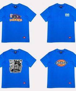 Áo thun nam nữ unisex Dickies tổng hợp các mẫu màu xanh dương  , chất cotton 100% chính hãng