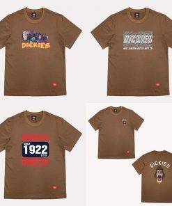 Áo thun nam nữ unisex Dickies tổng hợp các mẫu màu nâu , chất cotton 100% chính hãng