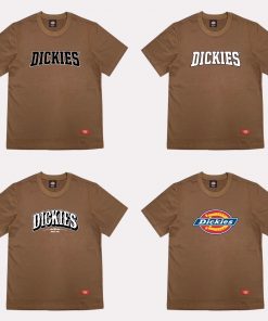 Áo thun nam nữ unisex Dickies tổng hợp các mẫu màu nâu , chất cotton 100% chính hãng