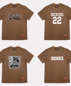 Áo thun nam nữ unisex Dickies tổng hợp các mẫu màu nâu , chất cotton 100% chính hãng