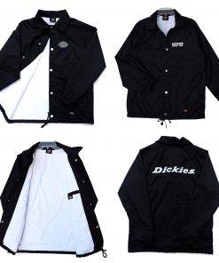 Áo khoác dù 2 lớp Dickies tay dài cổ bẻ in logo chính hãng