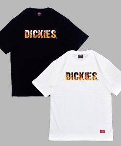Áo thun nam nữ unisex Dickies logo chữ lửa, chất cotton 100% chính hãng