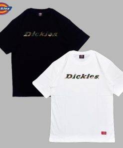 Áo thun nam nữ unisex Dickies logo chữ camo nhỏ, chất cotton 100% chính hãng