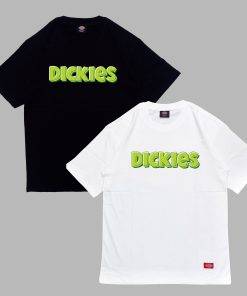 Áo thun nam nữ unisex Dickies logo chữ xanh, chất cotton 100% chính hãng