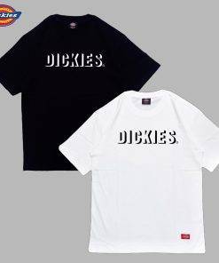 Áo thun nam nữ unisex Dickies logo chữ 2D, chất cotton 100% chính hãng