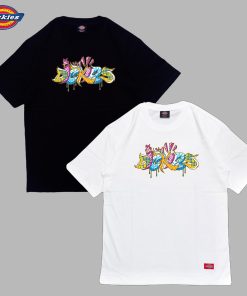Áo thun nam nữ unisex Dickies logo chữ Grafity, chất cotton 100% chính hãng