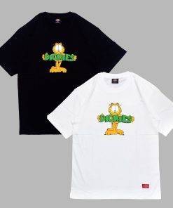 Áo thun nam nữ unisex Dickies logo mèo graffied, chất cotton 100% chính hãng