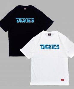 Áo thun nam nữ unisex Dickies logo chữ xanh, chất cotton 100% chính hãng