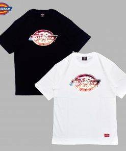 Áo thun nam nữ unisex Dickies logo basic họa tiết Goku, chất cotton 100% chính hãng