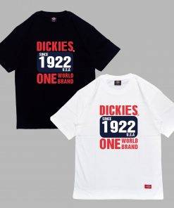 Áo thun nam nữ unisex Dickies logo chữ Dickies , số 1922 , chất cotton 100% chính hãng