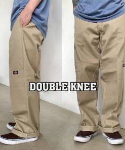 Quần dài Dickies Double knee chính hãng - Vải kaki, ống suông đứng form
