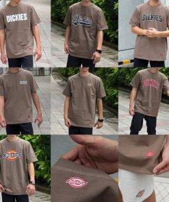 Áo thun nam nữ unisex Dickies tổng hợp các mẫu màu kaki , chất cotton 100% chính hãng