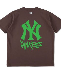 Áo thun Unisex MLB (Màu nâu) hottrend nhiều mẫu form rộng vãi dày dặn