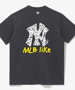 Áo thun Unisex MLB (Màu xám) hottrend nhiều mẫu form rộng vãi dày dặn
