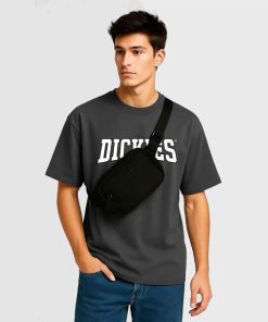 Dickies 44 - Áo thun Dickies xám đậm Sleek-lined